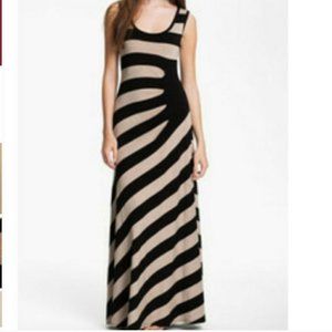 Calvin Klein Striped Maxi Dress Size 10